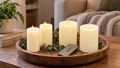 4-Pack: Luminara Flameless Pillar & Votive Sets