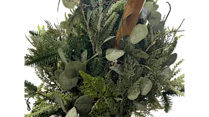 National Tree Company 28" Winter Garden Urn with Pinecones