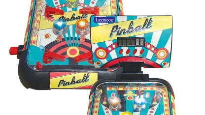 2-Pack: Lexibook Authentic Tabletop Pinball Machines With LED Screen