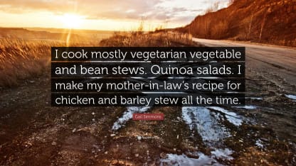 I cook mostly: