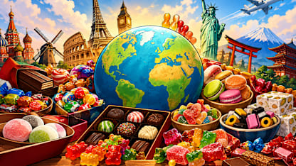 The best international candy comes from: