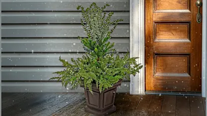National Tree Company 48" Core Greenery Decorated Core Urn