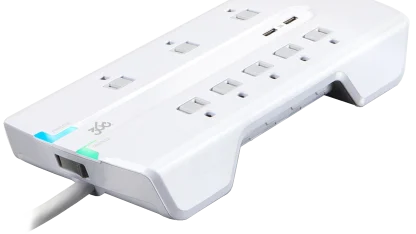 360 Electrical Visionary 8-Outlet Surge Strip with 2 USB