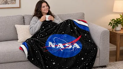 Sleep Squad 60" x 80" NASA or 3-Pack Women's USA Soccer Blankets