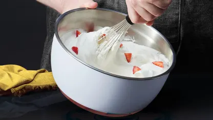 Evolution Microwave-Safe Stainless Steel Mixing Bowl Set