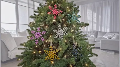6-Pack: National Tree Company Beaded Snowflake Ornaments
