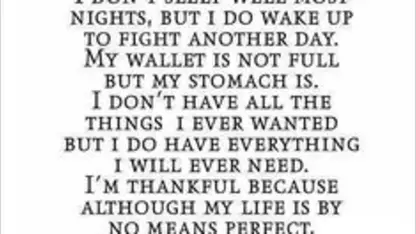 I am thankful for Meh