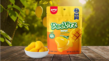 12-Pack: Amos Peelerz Peelable Mango Gummies (4.25oz)