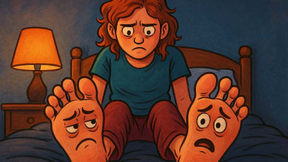 My feet: