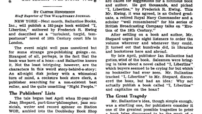 Meh quoted in the Wall Street Journal?--Who knew??? ;)