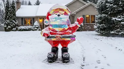 Enesco Prismatic Light-Up Santa Claus Decoration