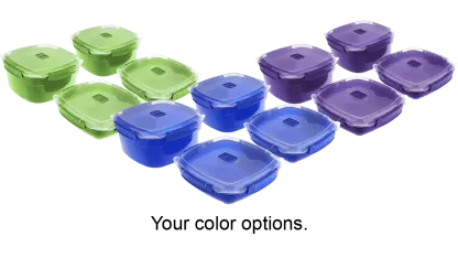 Sistema 4-Piece Microwave Steamer Set