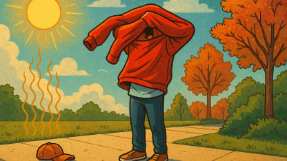 Is it sweatshirt weather where you are?