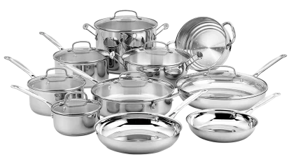 Cuisinart 17 Piece Stainless Steel Chef's Collection Cookware