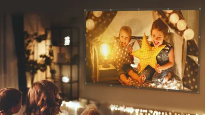 Vankyo V600 Native 1080p LED Projector with 120" Screen