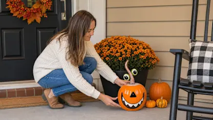 National Tree Company 15" Metal Pumpkin Decoration