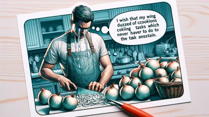 What cooking-related task do you wish you never had to do again?