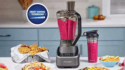 PowerXL SensiMax 1500W Blender & Food Processor with Travel Cup