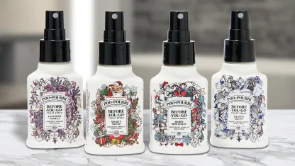 4-Pack: Poo-Pourri 2oz Holiday Scents with Gift Bags