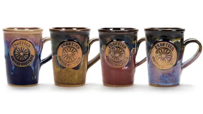 4 pack of ceramic mugs
