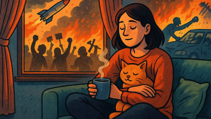 What are you doing to cope with the craziness in the world these days?
