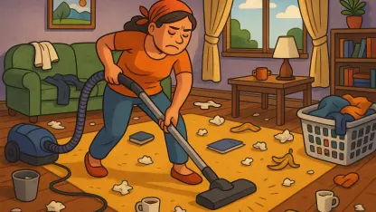 I clean my house: