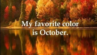 It's October!