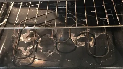 Melting plastic smell from oven when there is no visible plastic melting in the oven--advice?