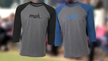 Meh Unisex 3/4 Raglan Sleeve Shirts