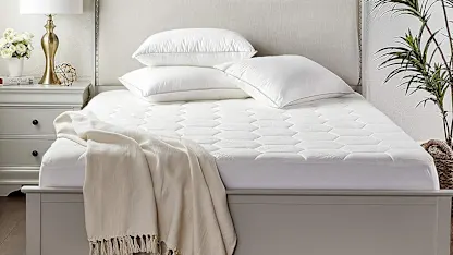 Zen Mattress King Cooling Bed Topper and Waterproof Protector with Deep Pockets