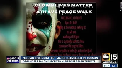 Pro-Clown Rally Quashed by Death Threats