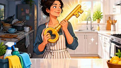 What's the key to keeping your kitchen clean?
