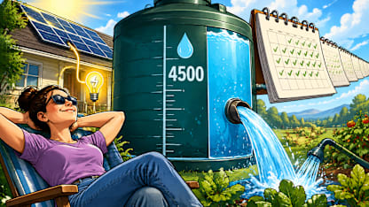 A bargain if it lasts long enough to deliver 4500 gallons (and your electricity is free)