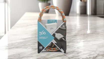 360 Electrical Habitat Braided USB Extension Cord With 4.8A 4-Port USB