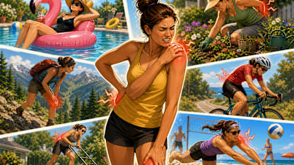 What seemingly innocuous summer activity most often leaves you feeling achy?