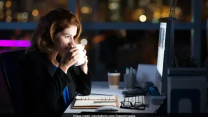 Drinking coffee at night: