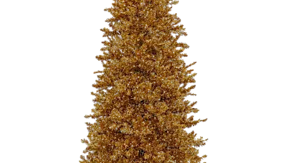 National Tree Company 9' Christmas Metallic Hinged Tree with 2000 LED Lights
