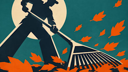 How do you clear leaves in the fall?