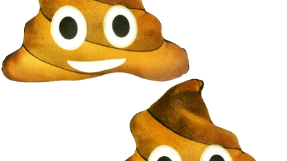 2-Pack: Poo Emoji Pillows