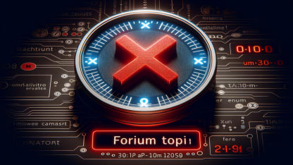 The forum topic generator for the items is not working at 30 minutes in.