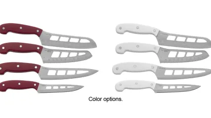 Mad Hungry 4-Piece Air Blade Knife Set with Knish Knife Sharpener