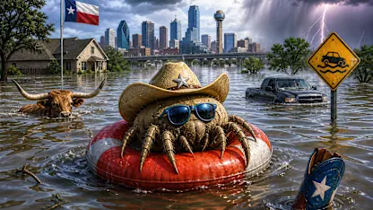 It's getting a mite floody in parts of Texas