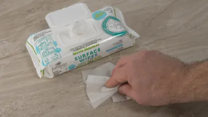 24-Pack of 72ct Juniper Cleaning Wipes with Bleach (1,728 Wipes)