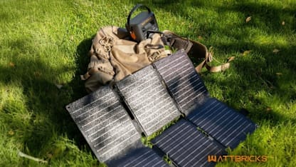 Wattbricks Portable 100W Power Station and Solar Panel Bundle