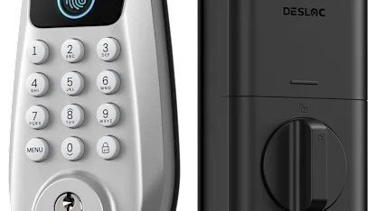 DESLOC C110 Fingerprint Smart Deadbolt with Auto-Lock & Passcode