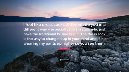 I like my dress socks to be: