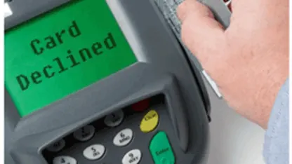 THE CARD WAS DECLINED.