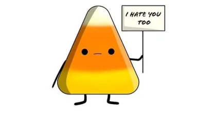A message from candy corn.