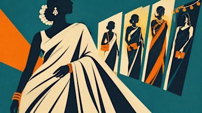 How can I style a plain satin saree for different occasions?