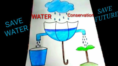 Drawing on water